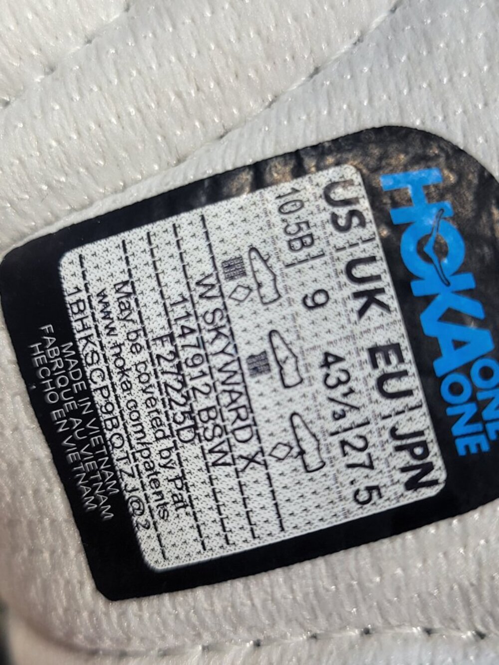Hoka One One Skyward X Women's Size 10.5B Blanc De Blanc Swim Day 1147912 BSW - Picture 11 of 11
